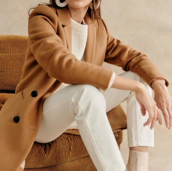 Sezane Johnson Coat in Camel size 36 NWT - Picture 7 of 15